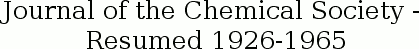 Journal of the Chemical Society - Resumed 1926-1965 logo