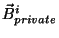 $ \vec{B}_{private}^i$