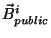 $ \vec{B}^i_{public}$